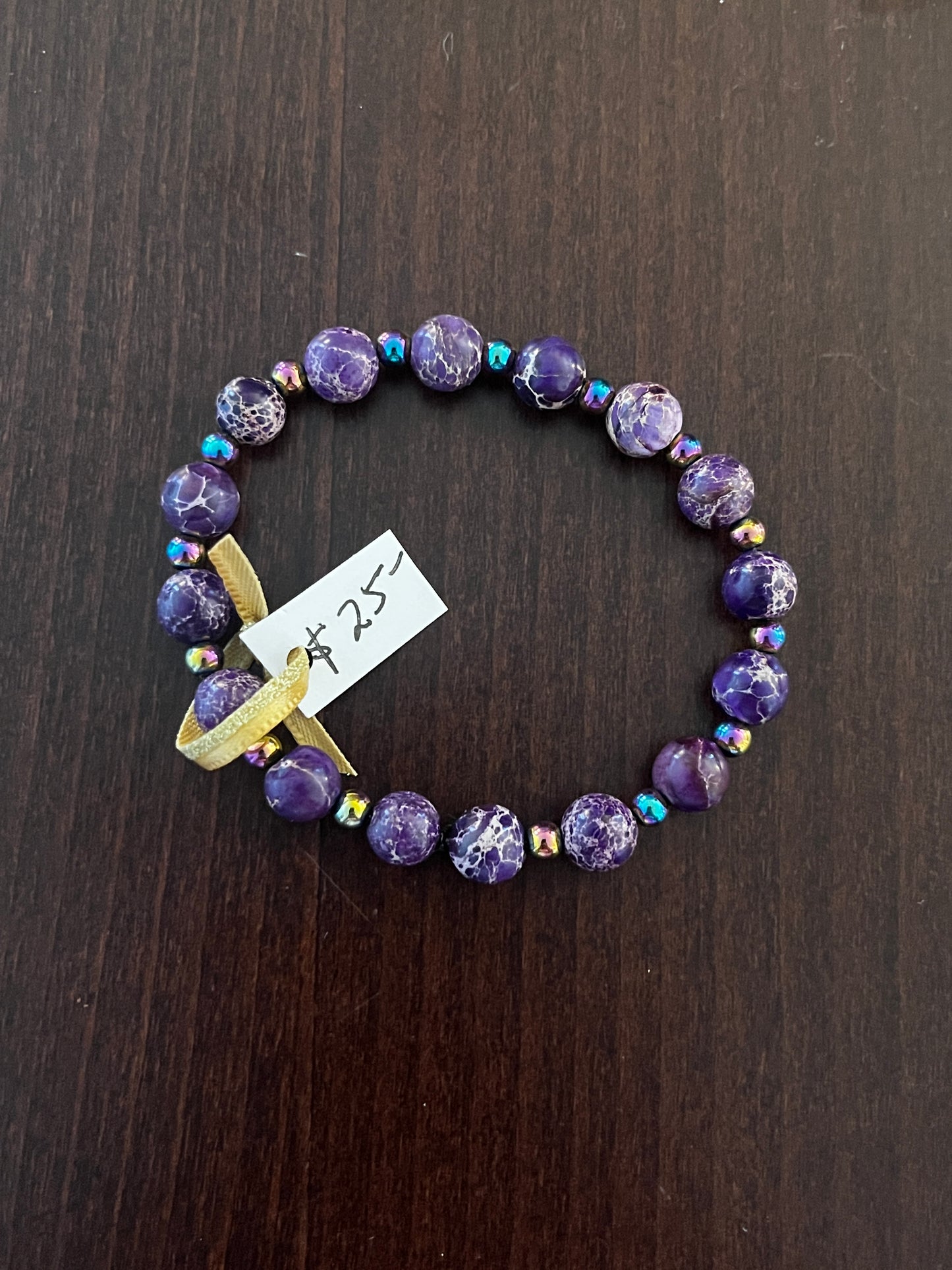 Molidaan Magnetic Hematite Bracelet (Purple)