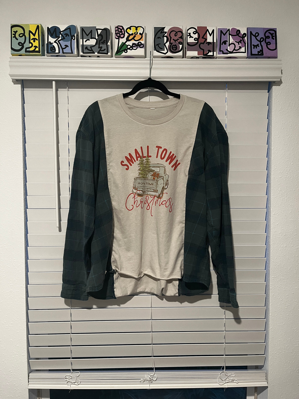 Upcycled - Long Sleeve - Small Town Christmas