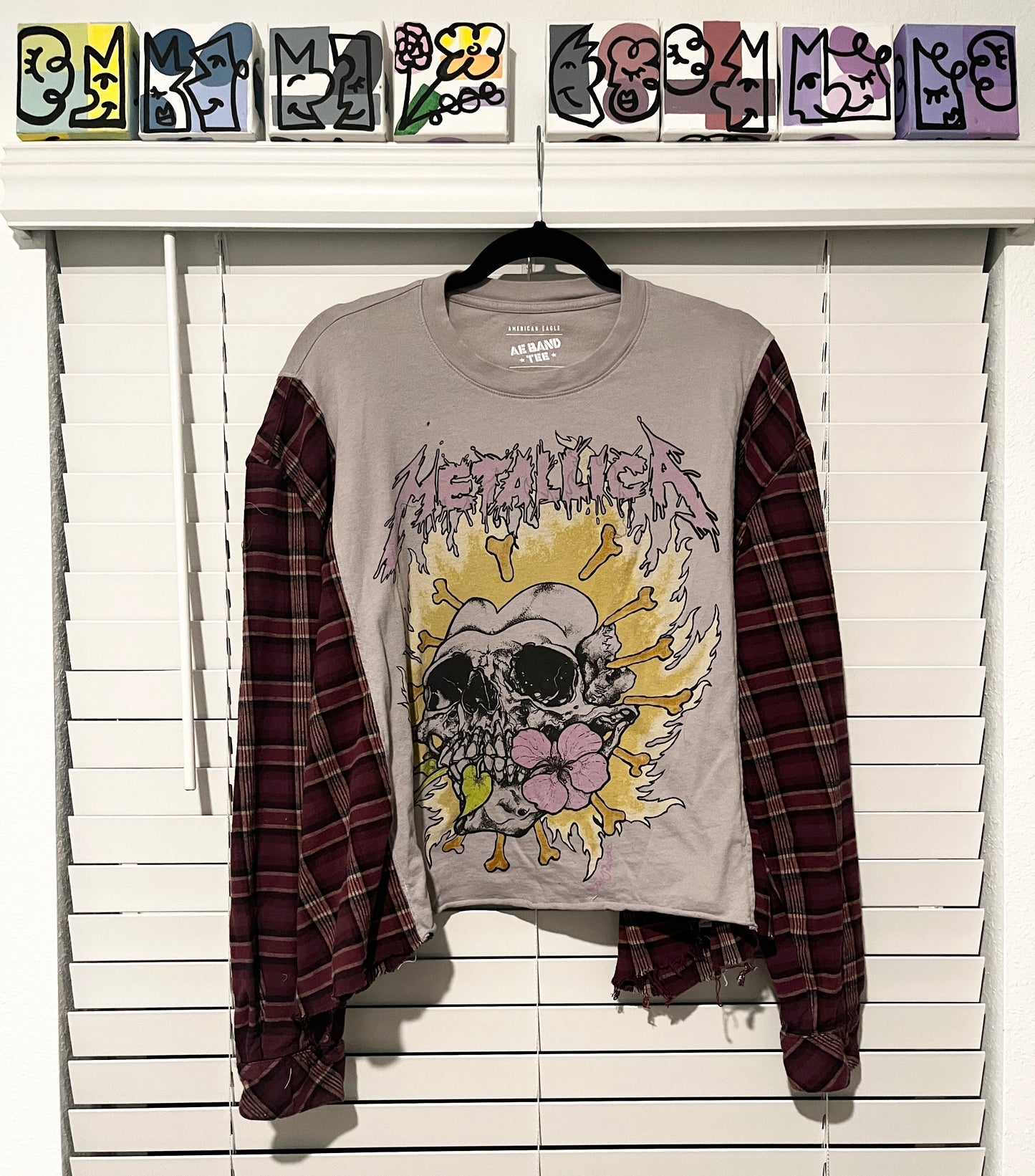 Upcycled - Long Sleeve - Metallica Plaid