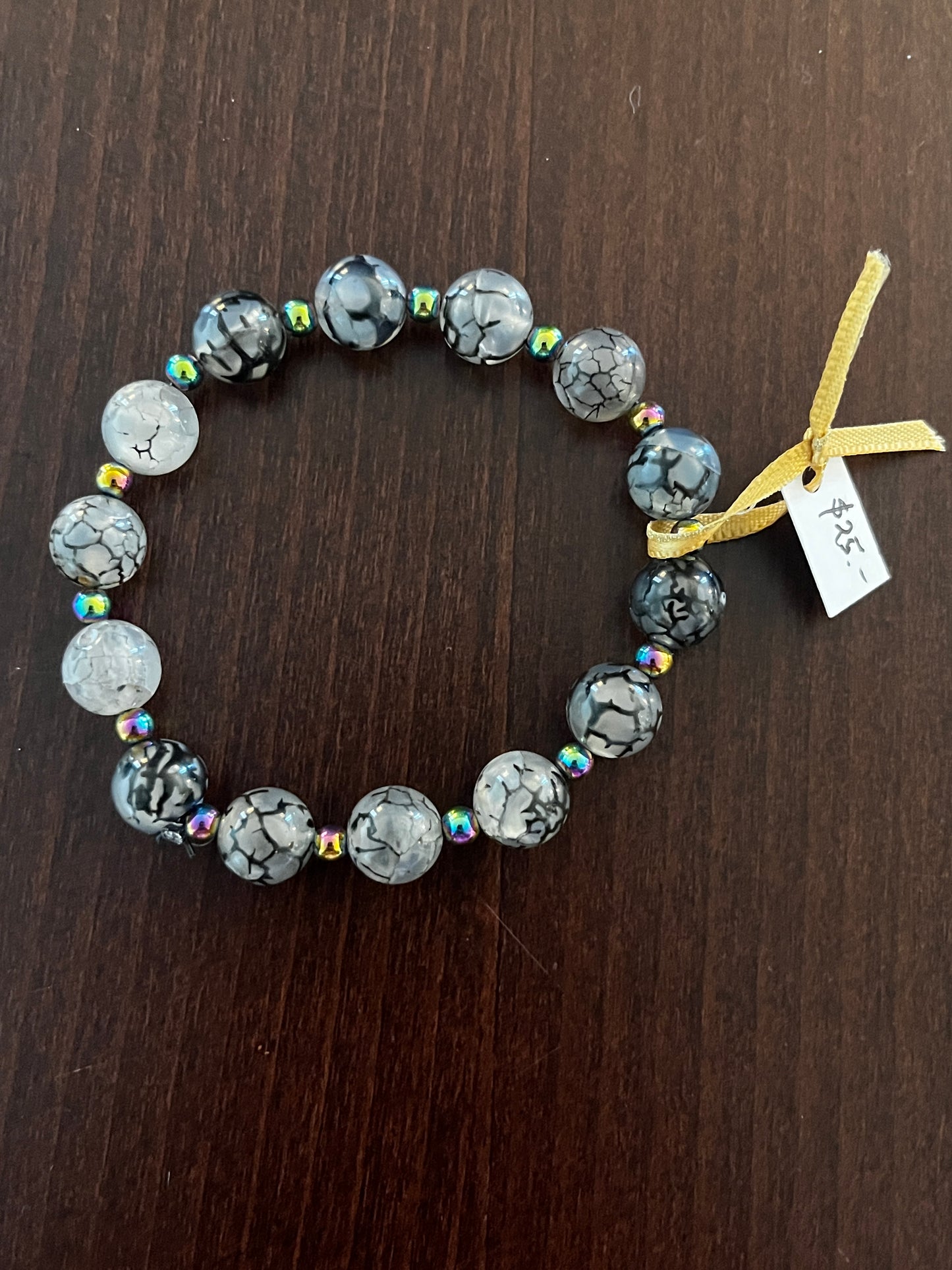 Molidaan Magnetic Hematite Bracelet (Black Vein Dragon Blood Agate)