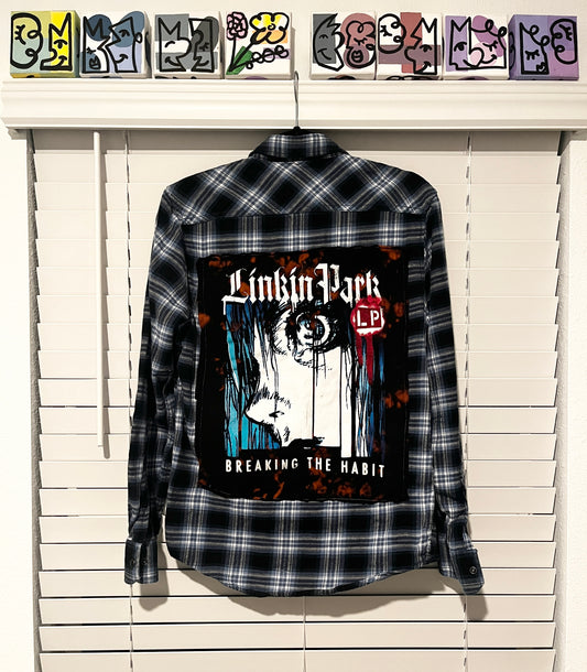 Upcycled - Long Sleeve - Linkin Park Back Plaid