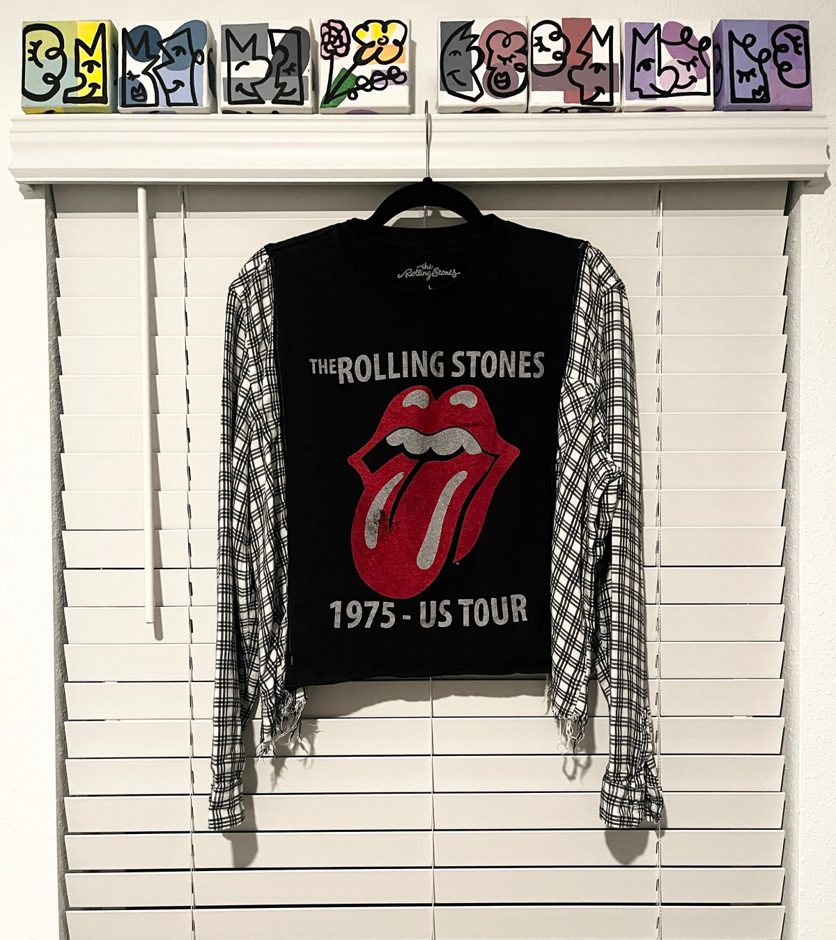 Upcycled - Long Sleeve - Rolling Stones Plaid